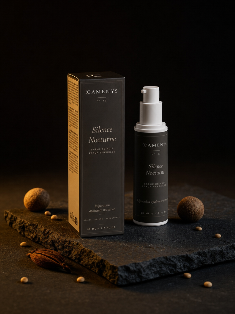 Silence Nocturne — Crème de nuit pour peaux sensibles, sans parfum — CAMENYS