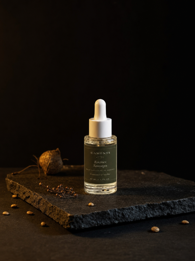 Vigueur Verte — Huile Fortifiante Cheveux au Romarin CAMENYS — Packshot officiel