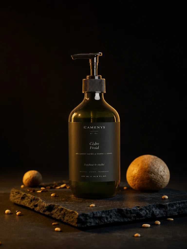 Cèdre Froid — Gel Lavant Mains & Corps — CAMENYS