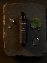 Source Intense - Sérum hydratant — ingrédients flat lay — CAMENYS