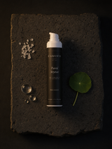 Pureté Soyeuse — Gel Hydratant à la Niacinamide — ingrédients flat lay — CAMENYS