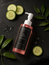 Eau précieuse - Nettoyant Visage Éclat, Pureté Douce & Hydratation — ingrédients flat lay — CAMENYS