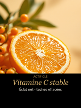 Vitamine C stable — actif clé Éclat Solaire — Sérum Énergisant à la Vitamine C — CAMENYS