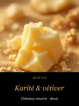 Karité & vétiver — actif clé Terre Soyeuse - Après-shampooing au Vétiver — CAMENYS