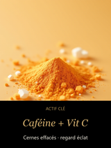 Caféine + Vit C — actif clé Lueur du Matin - Crème contour des yeux éclaircissante — CAMENYS