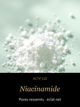 Niacinamide — actif clé Texture Pure — Crème de Jour Légère Peaux Normales à Grasses — CAMENYS