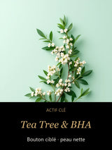 Tea Tree & BHA — actif clé Clarté Ciblée — Soin Ciblé Anti-Imperfections — CAMENYS