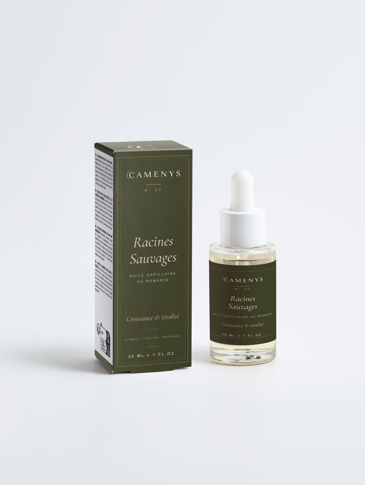 Vigueur Verte — Huile Fortifiante Cheveux au Romarin