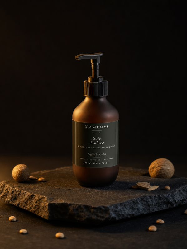 Soie Ambrée — Sérum Corps Ambre Boisé & Cuir — CAMENYS