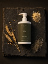 Volume Intense -Shampoing à la kératine — ingrédients flat lay — CAMENYS