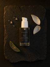 Source Vive - Gel Double Hydratation Boost + HA — ingrédients flat lay — CAMENYS