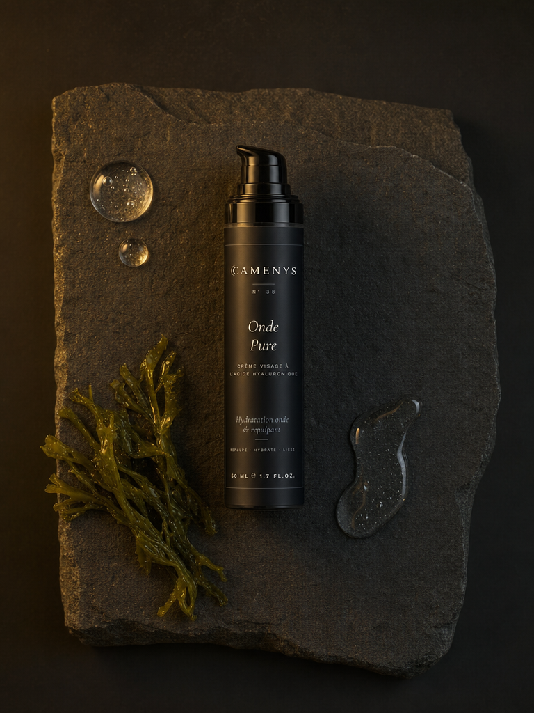 Onde Pure — Crème Visage à l'Acide Hyaluronique — application