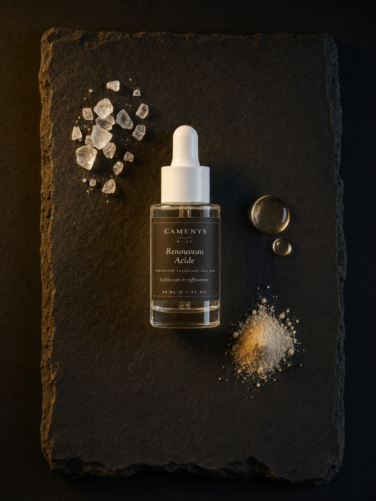 Renouveau Acide — Concentré Exfoliant aux AHA — application