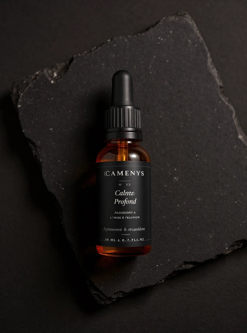 Calme Profond - Huile Visage Apaisante au CBD - 20 ml — application
