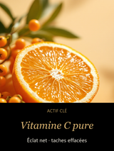 Vitamine C pure — actif clé Éclat Solaire — Sérum Énergisant à la Vitamine C — CAMENYS
