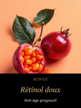 Rétinol doux — actif clé Douceur Progressive - Sérum Rétinol Doux, Anti-âge Progressif — CAMENYS