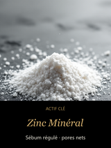 Zinc Minéral — actif clé Minéral Pur — Gel Visage au Zinc Sans Huile — CAMENYS