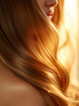 Cheveux réparés · brillance