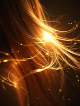 cheveux soyeux et brillants