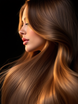 Cheveux lissés · volume soyeux