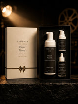 Coffret Rituel Pureté CAMENYS ouvert — les trois soins peaux à imperfections dans leur écrin